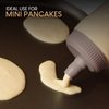 Pancake Batter Dispenser Pen, Easy Squeeze Bottle Baking Drip Proof Silicone Nozzle and Measurement Marker Plastic Condiment Bottles Pancakes, Waffles, Crepes, by Exultimate (Grey, 3 Cups)