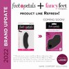 Foot Petals Womens Back of Heel Cushion Inserts, Heel Protectors, Comfortable Heel Grip for Pain Relief and Sizing, 3 pair, Black