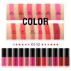 LAMUSELAND Wholesale 12Pcs Travel Suit Waterproof Long Lasting Matte Lip Gloss Sample Size Liquid Lipstick Makeup Set