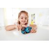 Hape Police Car with Siren | 3Piece Cops & Robbers Play Set with Action Figures
