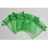 48 Organza Drawstring Pouches Gift Bags 4x5 - Apple Green