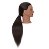 Headfix 26"-28" Long Hair Mannequin Head Synthetic Fiber Hair Hairdresser Practice Styling Training Head Cosmetology Manikin Doll Head with Clamp (6F2026BY0220)