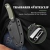 Omesio Neck Knife, Full Tang EDC Knife Necklace for Men, 5.82" Fixed Blade Knife with Kydex SHeath and Clip, Nessmuk Blade Small Knife D2 Steel G10 Handle for Outdoor, Survival, Camping
