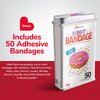 BioSwiss Bandages, Donut Shaped Self Adhesive Bandages, Latex Free Sterile Wound Care, Fun First Aid Kit Supplies for Kids, 50 Count