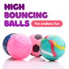Bouncy Balls Assorted Bulk Toys Pack 25psc 1.26inch 32mm - Super Ball for Toddlers and Adults Party Favors Pinata Filler Goodie Bags Stuffers for Kids Treasure Box Toys for Classroom Carnival Prizes