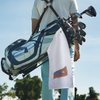 Style In Print Golf Towel USA Flag and Golf Ball Cotton Bag Accessories White