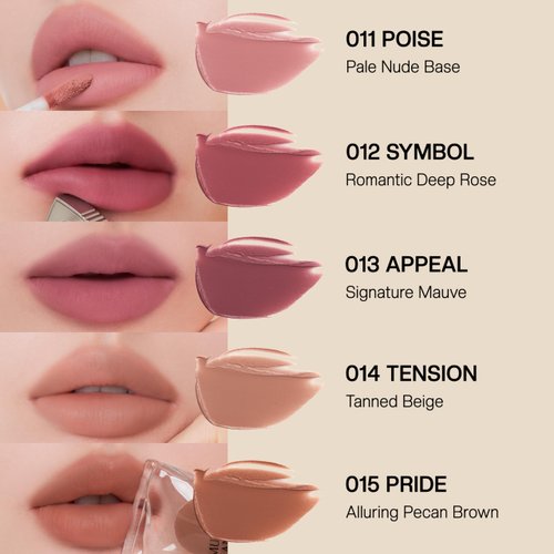MUZIGAE MANSION Objet Lip Stain (Unique Paint Tube Design) – Velvet Matte Tint, Long-Lasting Waterproof Lipstick, Hydrating Korean Makeup, Red & Rose Gloss, K-Beauty Tinted Lipstain (15 PRIDE)
