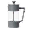 Oggi French Press Coffee Maker (12oz)- Borosilicate Glass, Coffee Press, Single Cup French Press, 3 cup Capacity, Charcoal