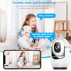 2K Pan/Tilt Security Camera, WiFi Indoor Camera for Home Security with AI Motion Detection, Baby/Pet Camera with Phone App, Color Night Vision, 2-Way Audio, 24/7, Siren, TF/Cloud Storage