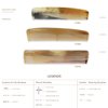 Altesse 11301 Horn Comb Wide Tooth Comb and Fine Tooth Comb with Smooth Rounded Teeth for Thick or Thin Hair. Antistatic Mini Comb Hair Comb for Men and Bone Comb for Women (5.7") Handmade in France