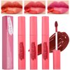 3 Colors Long-Lasting Peel Off Matte Lip Tint，Matte Natural Mist Lip Tinted，Peel Off Lip Liner Tattoo Stain，Highly-Pigmented Peel Off Lip Gloss，Non-Stick & Waterproof Formula，Transfer-proof