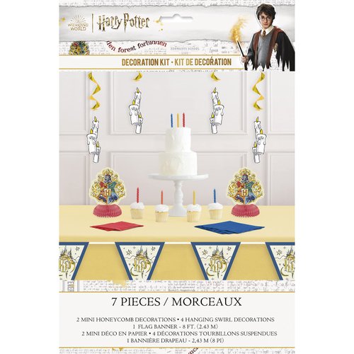 Unique Harry Potter Multicolor Decorating Kit - 7-Piece | Assorted & Magical Party Decorations - Perfect for Themed Parties & Events