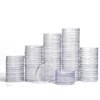 200 Pcs 25 mm Coin Holder Capsules Clear Round Plastic Coin Container Case for Coin Collection Supplies
