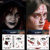 260+ PCS 36 Sheets Fake Tattoos Halloween Zombie Makeup Tattoos Temporary Realistic,Halloween Scar Tattoo Face Big Mouth Face Temporary Tattoos for women Men Kids