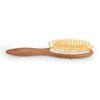 TAN MUJIANG Hair Brush Natural Wood Scalp Massage YM Orange Cat