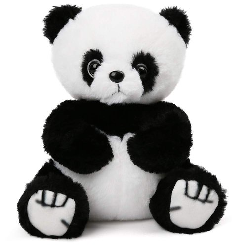 LotFancy Panda Stuffed Animal, 8&#39;&#39; Black Panda Plush Toy, Stuffed Panda Bear, Cute Plushies for K...