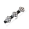 Braided Hair Clips for Women Satin Fabric Hair Clips Braided Hair Braided with 3 Small Clips Hair clip on forehead Shattering hair clip Duckbill Clip Black and white thousand bird grid 5 Pack