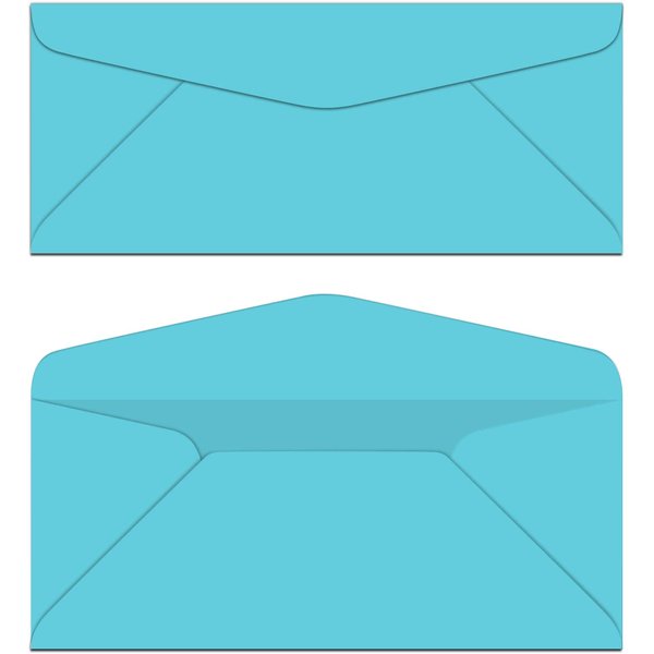 Lunar Blue #10 Business Color Mailing Envelopes | 4 1/8 X 9 ½ inches | 24lb Bond Bright Color Paper (90 gsm) | 50 Envelopes Per Pack