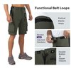 Wespornow Men's-Hiking-Shorts Tactical Shorts Lightweight-Quick-Dry-Outdoor-Cargo-Casual-Shorts for Hiking Cycling (Green,L)