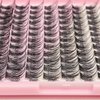 DIY 120Pcs Cluster Lashes C Curl Natural Look Mixed Size False Eyelashes Volume Eyelash Extension Dramatic Eyelash Makeup Tools (14/16/18mm)