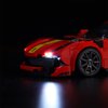 Kyglaring LED Lighting Kit (No Model) Designed for Lego Ferrari 812 Competizione 76914 Race Car Model Building kit - Without Lego Set (Classic Version)