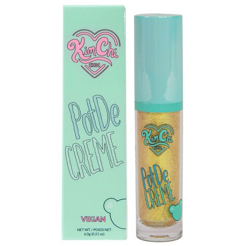 Kimchi Chic PotDe Crème Cream Eye Shadow, Shimmery, Easy Application, Smudge-Proof, Quick-Drying, Long-Lasting, Cruelty-Free and Vegan Eye Shadow, Golden Pearl, .21 oz