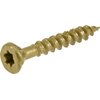 Power Pro 48594 Wood Screws, #8 x 1-1/4", Premium Outdoor Deck Screws, Rust Resistant, Epoxy Coated Bronze, 1Lb Box, 242 Pcs