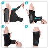 Wrist Brace, Night Wrist Sleep Support Wrist Palm Protector with Removable Splint Stabilizer and Elastic Edged Big Thumb Hole for Carpal Tunnel, Tendonitis, Sports Injuries Pain Relief