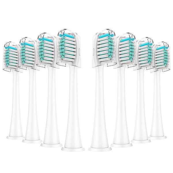 Replacement Toothbrush Heads Compatible with Philips Sonicare Electric Toothbrush,Electric Toothbrush Head Fits DiamondClean, ProtectiveClean, EasyClean, FlexCare, HealthyWhite (Pack of 8)