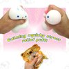 JA-RU Kawaii Animal Stress Balls (4 Mochi Squishy Animals) Squishy Fidget Toys. Stress Relief Squeeze Toy. Kids Party Favors, Easter Basket Stuffers, & Classroom Prizes. 5244-4s