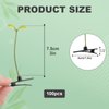 100pcs Bean Sprout Hair Clip, Cute Plant Hair Clips Funny Sprout Hairpin Clips Grass Barrette Hair Accessories for Women Girls Home School DIY