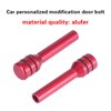 Gseigvee Pack-4 Car Door Lock Knobs, Aluminum Alloy Inner Door Lock Pull Pins, 1.92" x 0.47" Decorative Kits, Door Bolt, Auto Replacement Parts, Universal for Most Cars, Trucks (Red)