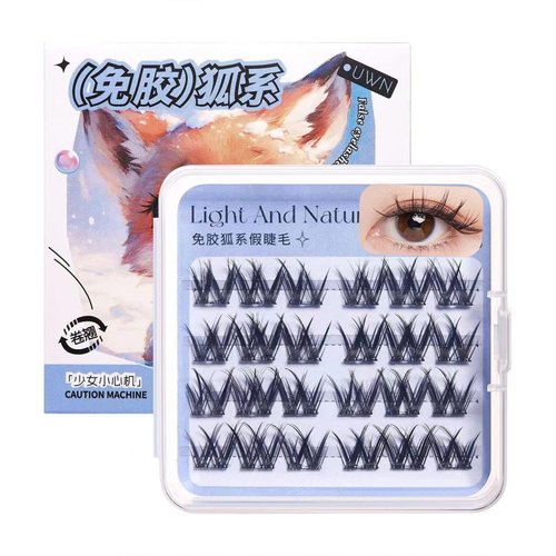 Somelese Self Adhesive Eyelashes Lash Clusters, 9-13mm Mixed with Lash Tweezer, Press On Eyelash Clusters Kit Lash Extension Kit Pre-Glued Cluster Lashes DIY Eyelash Extensions, Easy to Use
