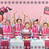 Bokon 12 Pcs Kids Construction Vests Construction Party Supplies Construction Worker Costume Toddler, Ages for 3-8(Pink)