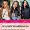 SilkSleek 16A Body Wave Bundles Human Hair 14 16 18 Inch 100% Unprocessed Brazilian Virgin Human Hair Quick Weave Bundles Body Wave 3 Bundles Raw Human Hair Extensions for Women
