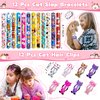 Joyvorite 158Pcs Cat Party Favors Set with Cat Headband Keychains Tattoo Stickers Erasers Slap Bracelets Hairpin Goodie Bags Cat Party Supplies Cat Birthday Decorations Girl Party Favors