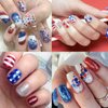 3 Boxes Independence Day Stars Nail Art Glitter Sequins,3D Holographic 4th of July Star Nail Sequins Nail Flakes for Nail Art Red Blue Sliver Stars Nail Accessories for Women Girl Manicure Decor