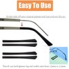 UPIONIC Replacement Glasses End Tips, Anti-Slip Silicone Ear Sock Pieces Tube Sleeve Eyewear Temple Tips for Thin Metal Eyeglass Legs(Black/Grey,10pairs)