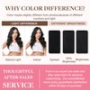 GOO GOO Clip in Hair Extensions Real Human Hair, 16inch 130g 9Pcs, 1 Jet black, Remy Human Hair Extensions Clip ins for Women, Natural Human Hair