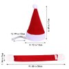 YUJUN 2PCS Cat Christmas Costume Christmas Pet Santa Hat with Scarf Outfit for Puppy Kitten Christmas Party Costume Supplies