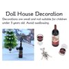 VBESTLIFE Dollhouse Miniature Wine Bottles,Doll House Red Wine Set 1/12 Simulation Red Wine Bottles Red Wine Glass Bottle Opener Mini Doll House Decoration