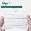 DAFI Disposable Face Towels, Dry Wipes 60 Count, Extra Thick Soft Facial Towels for Sensitive Skin, Makeup Removing, Cleansing, Nursing, Travel, 7×8 Inches