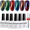 Gsnagole Gel Nail Polish Kit - Cat Eye Magnetic Gel Nail Polish Set, UV LED Soak Off Nail Art Varnish, Manicure Gift Set (Includes Magnet, 10ml per Bottle). (LLMY-1-6)