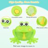 HengGL Light Up Baby Bath Bubble Toys,Tub Big Frog Automatic Bubble Maker Blower Toys with 24 Music Baby Fun Shower Toys, for Boys, Girls（New 2024）