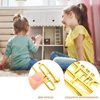 Totority Miniature Music Instrument 1: 12 Mini Dollhouse Saxophone Trumpet Trombone Musical Instrument Dollhouse Model for Dollhouse Nursery Room Golden 4pcs
