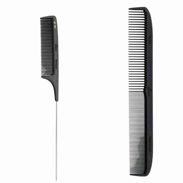 Amplify Comb set of professional CARBON COMB EVOLUTION that results in Superior heat resistance to regular carbon combs 365 F, 180C. (Set of 2)