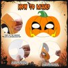 Fjoron 36 PCS Color Your Own Halloween Mask Craft Kit DIY Blank Paper Halloween Masks Halloween Party Crafts Halloween Cosplay Dress Up Home Activity Coloring Game