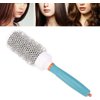 Ultra Small Round Hair Brush, Professional Aluminum Round Brush for Blow Drying Thermal Barrel Brush for Sleek Precise Heat Styling and Salon, Lightweight Antistatic Bristle Hair Brush(45#)