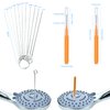 Shower Head Cleaner, Shower Head Cleaning Brushes Shower Nozzle Clog Removal Picks Shower Cleaner Brushes Tiny Cleaning Brush for Small Hole Slit Gap Nozzle Car Washer 3D Printer Tubes