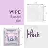 La Fresh Nail Polish Remover Wet Wipes with Lavender, Aloe Vera, and Vitamin E Pack of 50ct Acetone-Infused Pads - Nail Care Travel Essentials